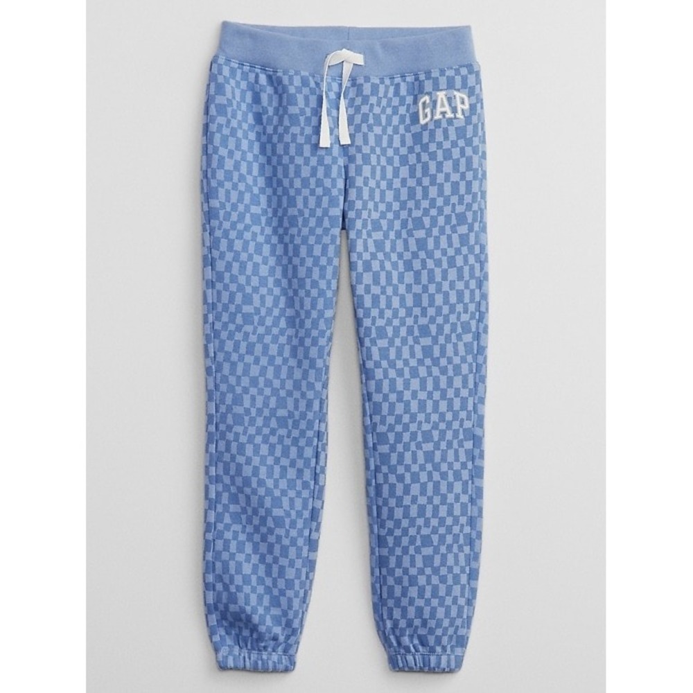 GAP Kids‎ Blue Checkered Joggers Size L 10